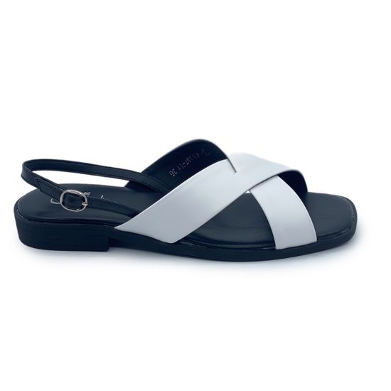 Босоножки CV COVER бело-черные кожаные - фото 1, 1337-11 COV