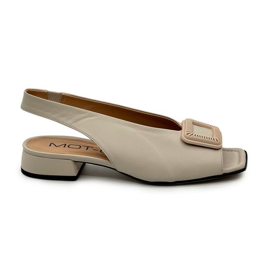 Босоножки MOT-CLE бежевые кожаные - фото 1, MOT3200P MOT AVORIO