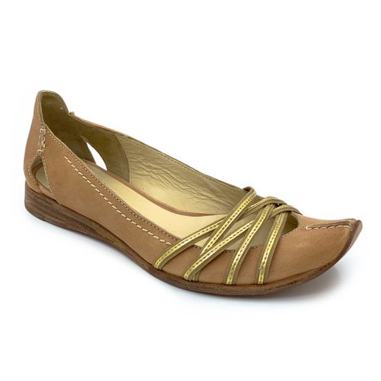 Балетки Fru.it бежевые кожаные - фото 2, 