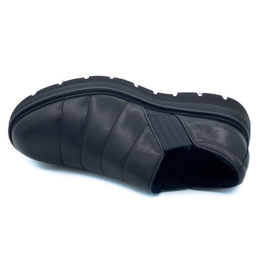 Ботинки Giampieronicola черные кожаные МЕХ - фото 5, E41113 GPN