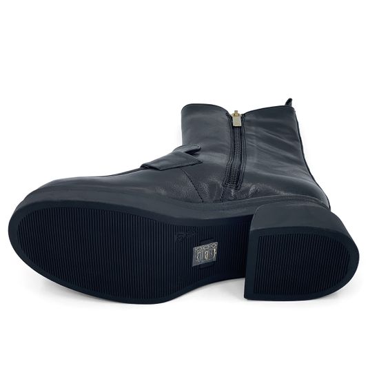 Ботинки Mot Cle черные кожаные на меху - фото 4, MOT2459M MOT