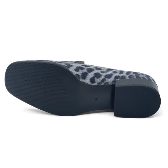 Лоферы CV COVER замшевые принт серый леопард - фото 4, 