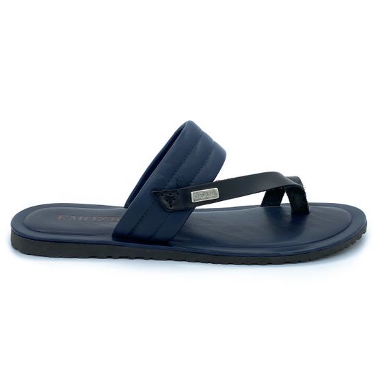 Вьетнамки Emozioni синие кожаные - фото 1, 