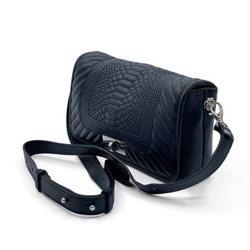 Сумка кросс-боди Marina Creazioni черная кожаная стеганая - фото 2, B6514 MC NERO TRP072