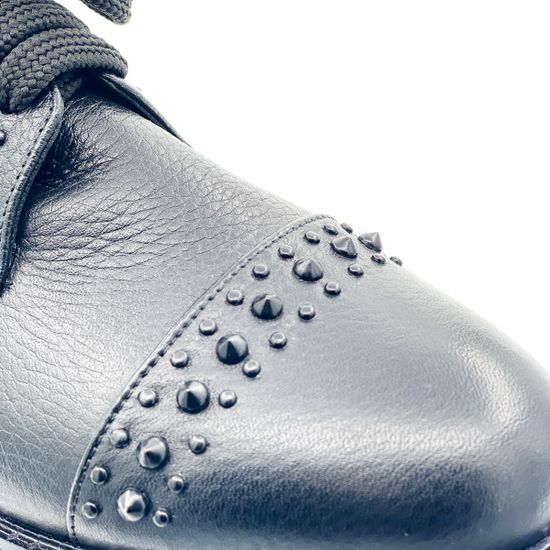 Полуботинки Lab Milano натуральная кожа черного цвета - фото 6, H3230 LAB