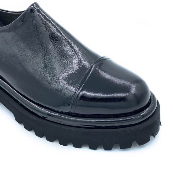 Полуботинки Tuffoni черные из лакированной кожи демисезонные - фото 6, 