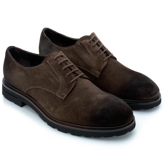 Ботинки Giampieronicola коричневые замшевые демисезонные - фото 7, 41351B GPN MORO