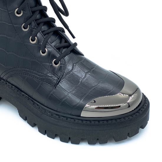 Ботинки Tuffoni черные кожаные Байка - фото 6, 