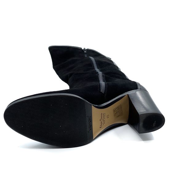 Сапоги Le Pepe черные замшевые демисезонные - фото 6, A322944 PEP