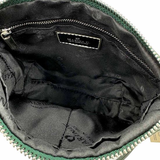 Сумка Marina Creazioni зеленая кожаная с черепахой - фото 5, 