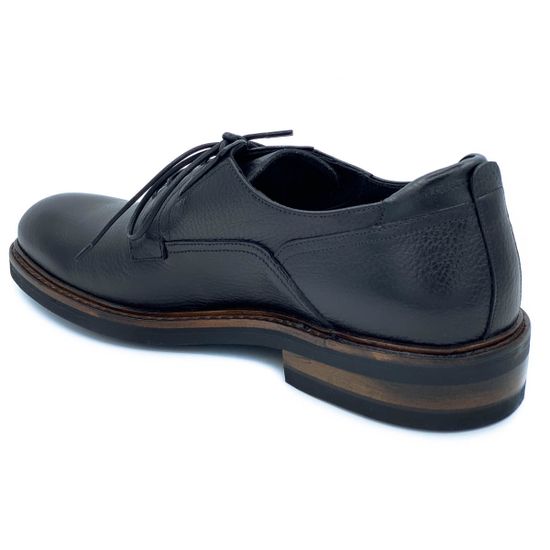 Туфли Mario Bruni черные кожаные демисезонные - фото 3, 64124 MB NERO