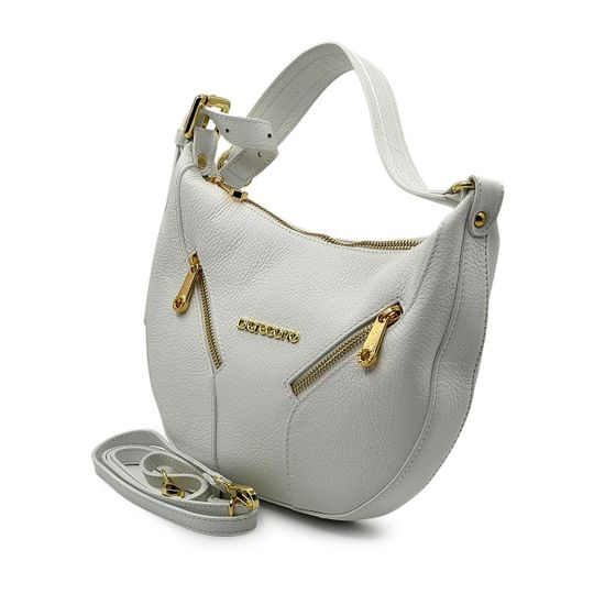 Сумка Di Gregorio белая кожаная - фото 2, 1982 DG BIANCO