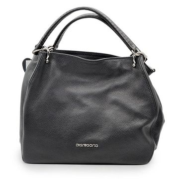 Сумка Di Gregorio черная кожаная - фото 1, 8993 DG NERO