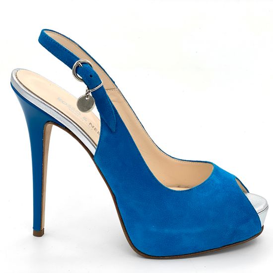 Босоножки Rosso&amp;Nero замшевые синие - фото 1, 3498 RN BLU