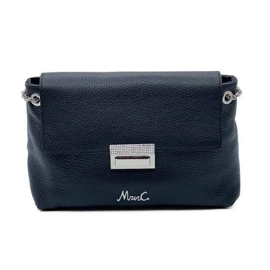 Сумочка Marina Creazioni черная кожаная - фото 1, B6227 MC NERO