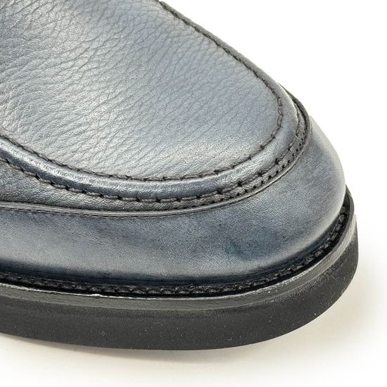 Ботинки Mario Bruni синие кожаные на меху - фото 6, 14859 MB BLU