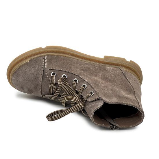 Ботинки CV COVER бежевые замшевые на байке - фото 5, 78228-1 COV