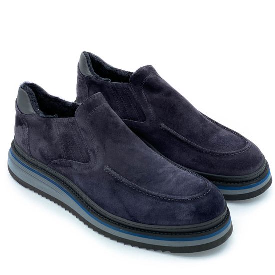 Ботинки Giampieronicola синие замшевые МЕХ - фото 7, 