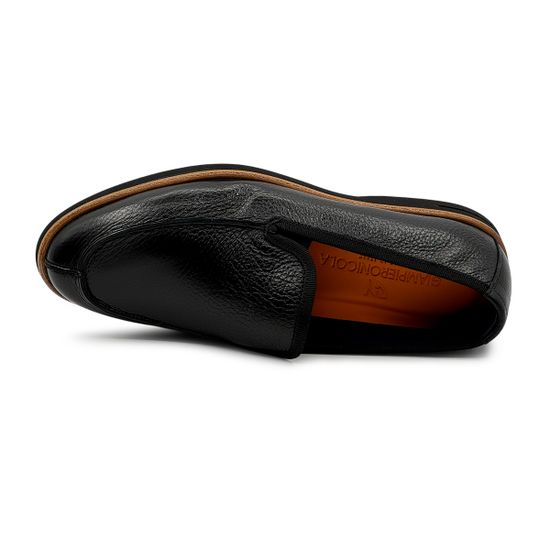 Слипоны Giampieronicola черные кожаные - фото 5, B40282A GPN NERO
