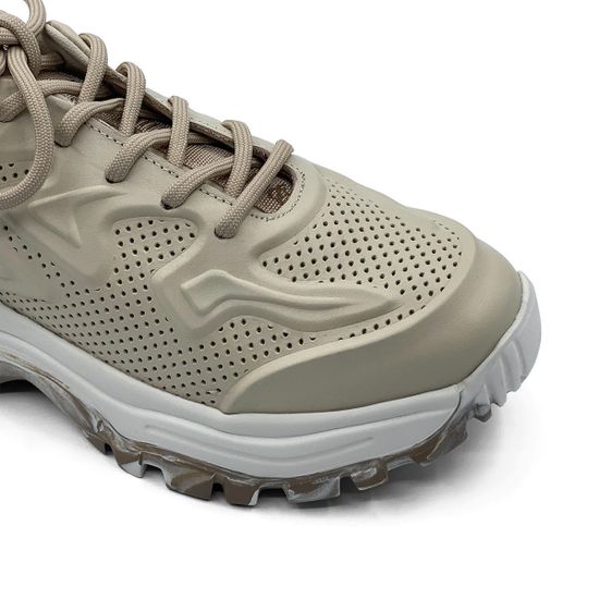 Кроссовки Nila Nila бежевые кожаные - фото 6, ET145-004 NIL BEIGE