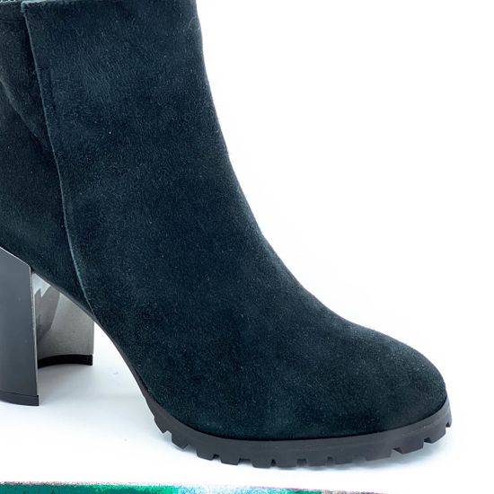 Ботильоны DiGiada черные замшевые МЕХ - фото 5, 1424 GIA