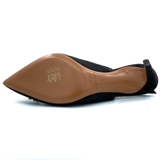 Туфли-лодочки Merlyn c открытой пяткой черные - фото 4, 