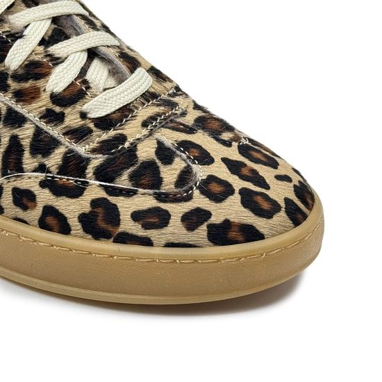 Кеды NILA&amp;NILA леопардовые кожаные &quot;пони&quot; с мехом - фото 6, MAS121M NIL LEO