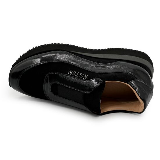 Полуботинки KELTON черные замша/лак демисезонные - фото 5, AI0323 KEL