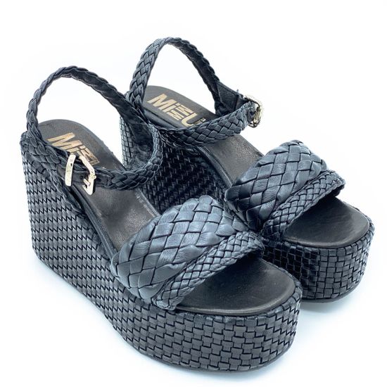 Босоножки Mimmu черные кожаные - фото 7, FGODIVA-5 MIM NERO