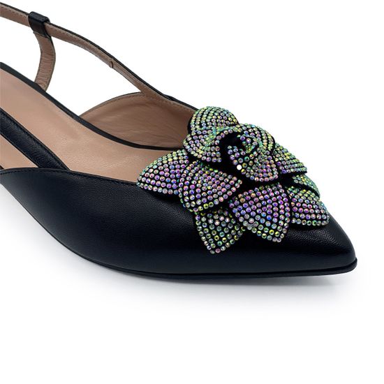 Туфли открытые Ilasio Renzoni черные кожаные - фото 6, 6808 IR NERO