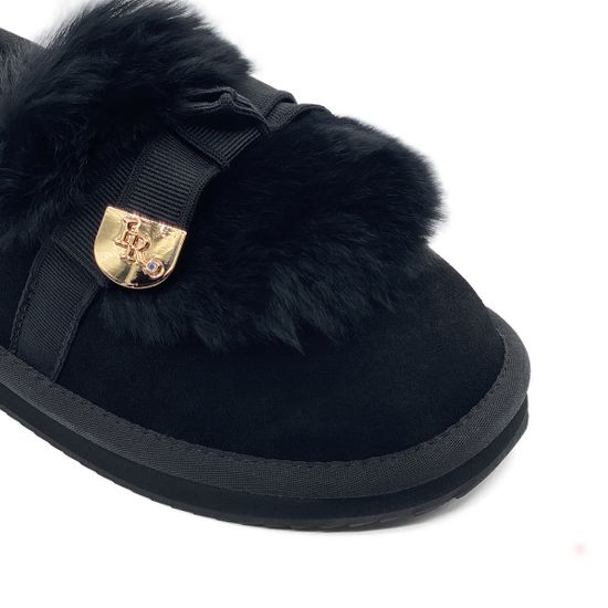 Лоферы Ilasio Renzoni черные замшевые на меху - фото 6, M114 IR