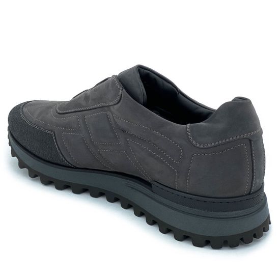 Кроссовки Giampieronicola черные нубук демисезонные - фото 3, 