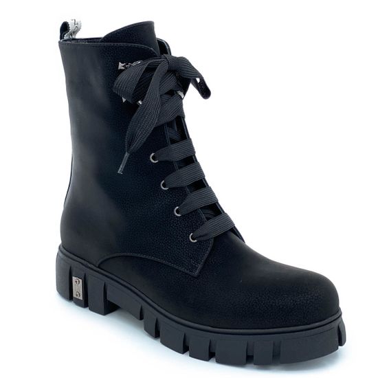 Ботинки Ilasio Renzoni черные кожаные демисезонные - фото 2, 