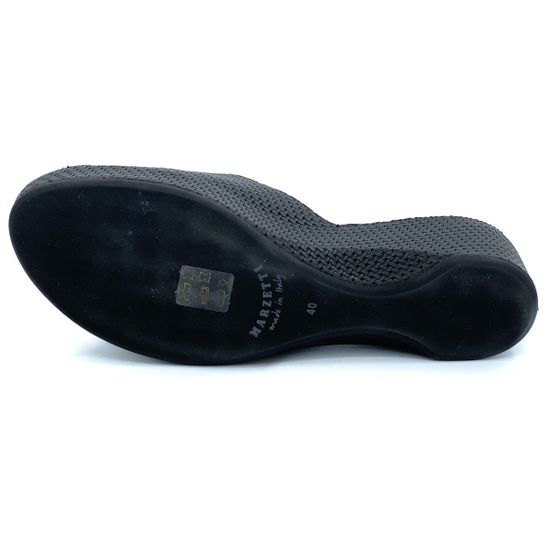 Шлепанцы Marzetti черные кожаные - фото 4, 