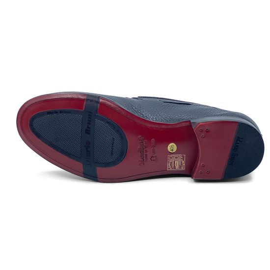 Лоферы с кисточкой Mario Bruni кожаные синие - фото 4, 63846 MB