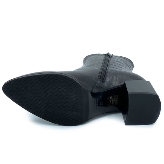 Ботильоны Donna Soft черные кожаные демисезонные - фото 4, 