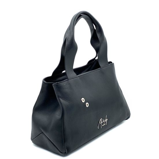 Сумка Renato Angi черная кожаная - фото 2, 