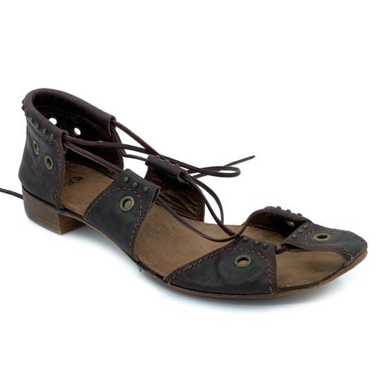 Сандалии Fru.it коричневые кожаные - фото 2, 