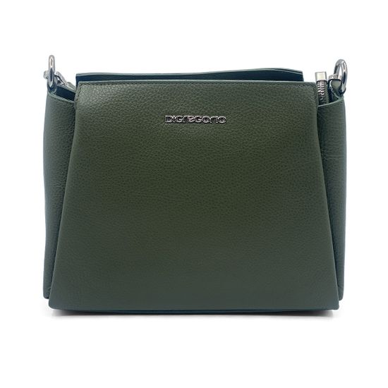 Сумка Di Gregorio зеленая кожаная - фото 1, 