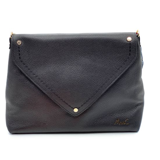 Сумка Marina Creazioni черная кожаная - фото 1, 