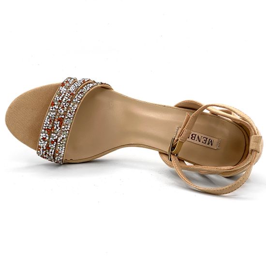 Босоножки Menbur кожа бежевая - фото 5, 