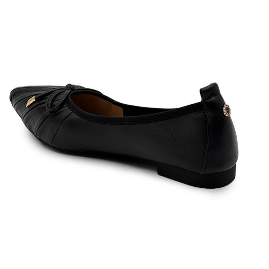 Балетки женские TUFFONI кожаные черные - фото 3, 2425002LL TUF