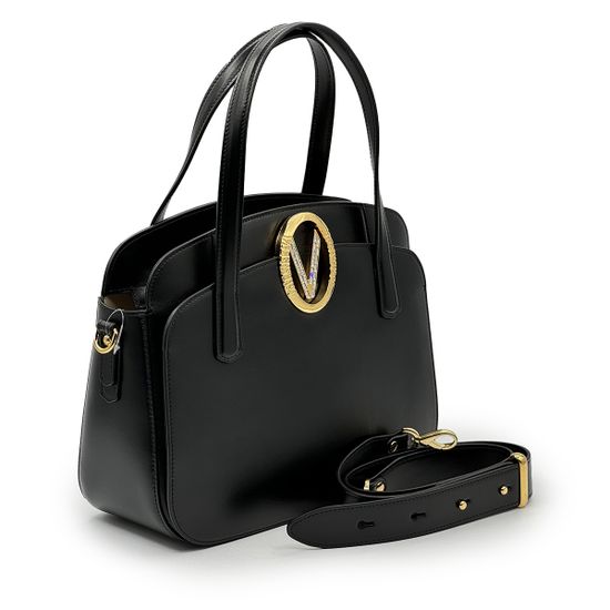 Сумка Valentino Orlandi черная кожаная - фото 2, 7211 VO NERO