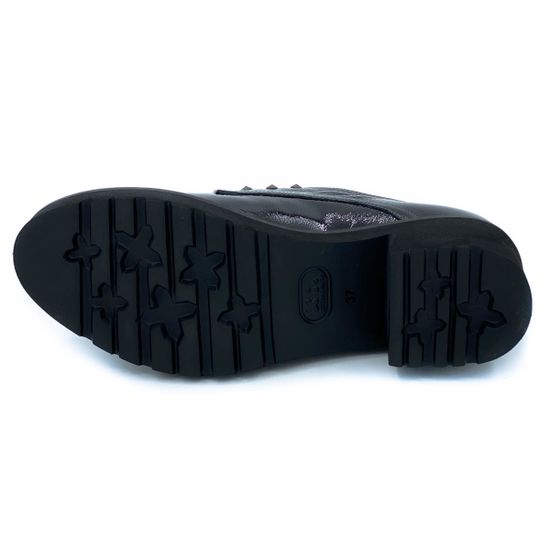 Полуботинки Donna Soft черные наплак демисезонные - фото 4, DS1212 DS FUMO