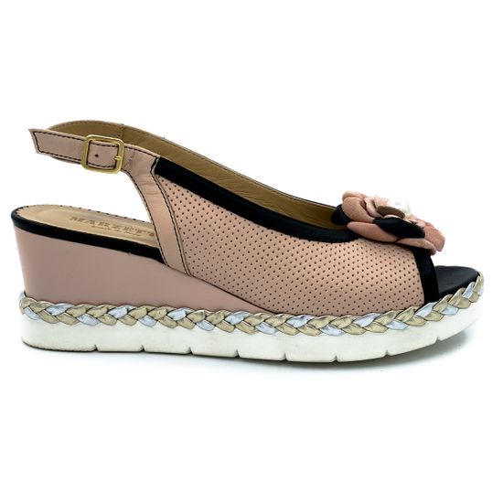 Босоножки Marzetti черно-розовые - фото 1, 76871D01 MZ