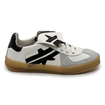 Кеды MIMMU серые/белые замша/кожа демисезонные - фото 1, M079M7 MIM