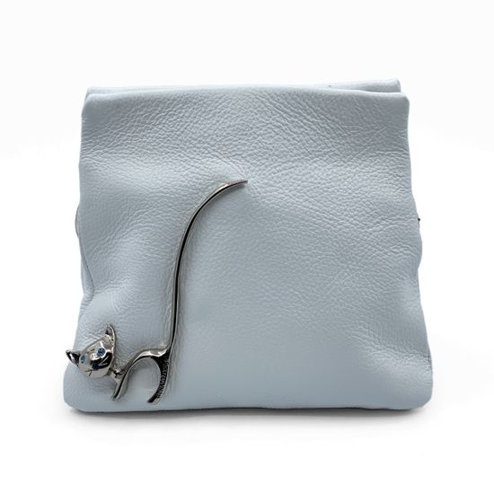 Сумка Renato Angi белая кожаная &quot;кошка&quot; - фото 1, 