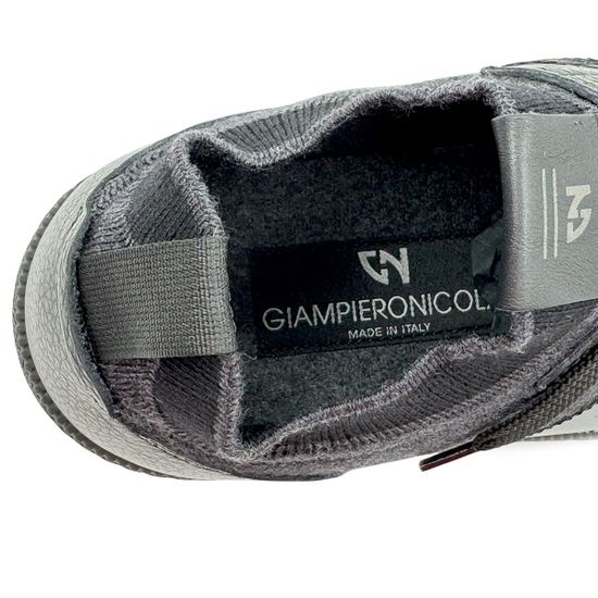 Кеды GIAMPIERONICOLA черные кожа/текстиль на шерстяной подкладке - фото 7, 44516B GPN NERO