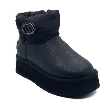 Ботинки Nila Nila черные кожаные на меху - фото 2, 24IUG346 NIL NERO