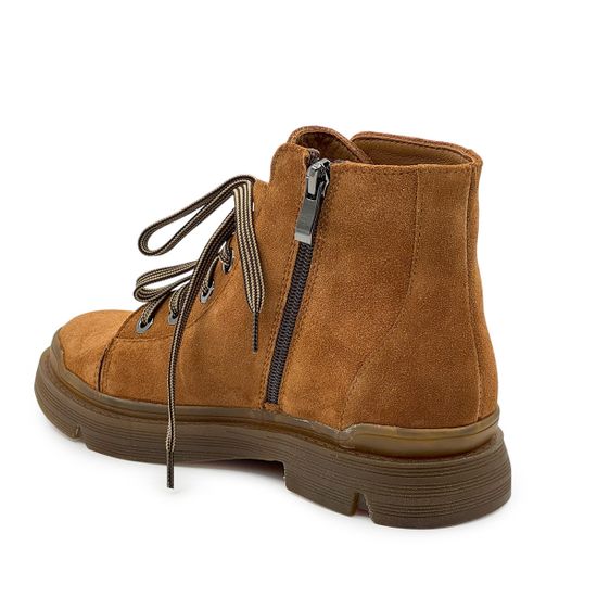 Ботинки CV COVER рыжие замшевые на байке - фото 3, 78221-1 COV